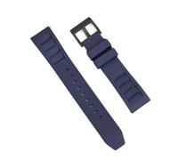 PctkeLsend 20、22mm FKM sports waterproof diving quick release universal wristband fit for most flat mouth watches(Blue 2,22mm)