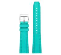 PctkeLsend 20/22mm Fluoro Rubber Sport Waterproof Universal WatchBand fit for Breitling Super Ocean Avenger(Cyan,22mm)