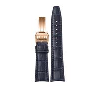 PctkeLsend 20/22mm Genuine Leather Watch Strap Fit for IWC Pilot Portuguese/Portofino(Blue R 1,20mm)