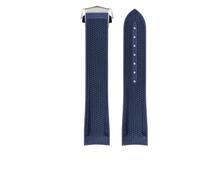 PctkeLsend 20/22MM Mens Rubber Sport Waterproof Watchband fit for omega Planet Ocean 300/600(Blue no stitch SR,20mm)