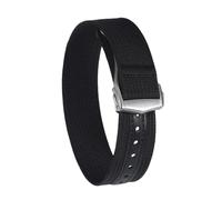 PctkeLsend 20、22mm Nylon Canvas Sport Waterproof Folding Buckle Universal Watchband fit for Omega(Black,20mm)