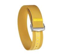 PctkeLsend 20、22mm Nylon Canvas Sport Waterproof Folding Buckle Universal Watchband fit for Omega(Mustard yellow,20mm)