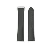 PctkeLsend 20-22mm Universal FKM Rubber Quick Release Watch band Fit For Cartier Tank Santos Omega Swatch(Grey,21mm)