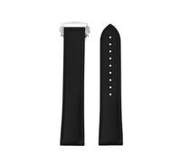 PctkeLsend 20-22mm Universal FKM Rubber Quick Release Watch band Fit For Cartier Tank Santos Omega Swatch(Black,21mm)