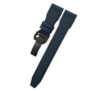 PctkeLsend 21、22mm Woven Nylon Watchband Fit for IWC Pilot IW3777 Series(Blue blue black,22mm)