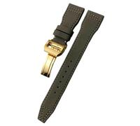 PctkeLsend 21、22mm Woven Nylon Watchband Fit for IWC Pilot IW3777 Series(Brown gold,22mm)