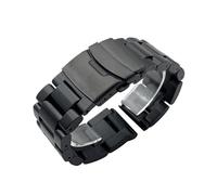 PctkeLsend 22/24/26mm Solid Thickening 316L Stainless Steel Watchband fit for Panerai/Breitling(Black,26mm)