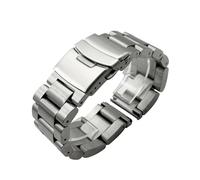PctkeLsend 22/24/26mm Solid Thickening 316L Stainless Steel Watchband fit for Panerai/Breitling(Silver,22mm)