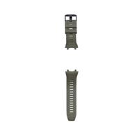 PctkeLsend 22mm silicone/stainless steel strap fit for DM58 T-REX3(Green silica gel)