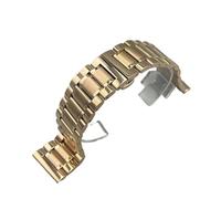 PctkeLsend 26、28、30mm Solid Stainless Steel Butterfly Clasp Watchband fit for Longines Master Collection(Rose Gold,26mm)