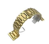 PctkeLsend 26、28、30mm Solid Stainless Steel Butterfly Clasp Watchband fit for Longines Master Collection(Gold,26mm)