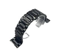 PctkeLsend 26、28、30mm Solid Stainless Steel Butterfly Clasp Watchband fit for Longines Master Collection(Black,26mm)