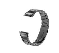 PctkeLsend Metal Adjustable Stainless Steel Watchband fit for Fitbit Charge 5/6(Black)