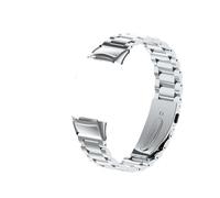 PctkeLsend Metal Adjustable Stainless Steel Watchband fit for Fitbit Charge 5/6(Silver)