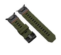PctkeLsend No Gaps Silicone Rubber Curved End Sport Watch Strap fit for Samsung Galaxy Watch 7 Ultra 47mm(Black AGr)