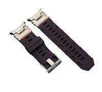 PctkeLsend No Gaps Silicone Rubber Curved End Sport Watch Strap fit for Samsung Galaxy Watch 7 Ultra 47mm(Titanium Pu)