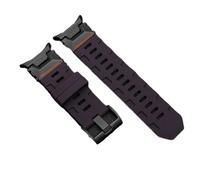 PctkeLsend No Gaps Silicone Rubber Curved End Sport Watch Strap fit for Samsung Galaxy Watch 7 Ultra 47mm(Black Pu)