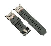 PctkeLsend No Gaps Silicone Rubber Curved End Sport Watch Strap fit for Samsung Galaxy Watch 7 Ultra 47mm(Titanium grey)