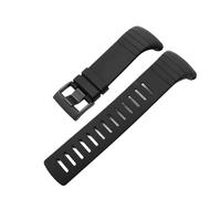 PctkeLsend Silicone Rubber Sports Watchband fit for SUUNTO CORE Series(Black-black)