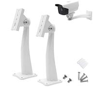 PCUORLEORS 2 Pack Universal IP Camera Bracket, CCTV Security Camera Mounting, Aluminum Alloy Indoor/Outdoor Wall Ceiling Holder Stand Monitor Rotary Bracket