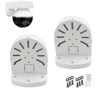 PCUORLEORS Universal Wall Mount Bracket for Dome Security Camera,Security Camera Junction Box, CCTV IP Surveillance Cameras Holder, ABS Plastic Indoor Outdoor Dome Camera Mount Box(2 Pack)