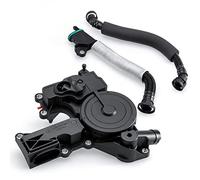 PCV Valve Engine Crankcase Vent Valve Oil Separator with Breather Hose Kit Compatible with Audi A3, A4, A5, Q5, TT, VW Beetle,CC, Golf, Jetta, Passat, Tiguan Replacement 06H103495B