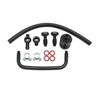 PCV Valve Oil Separator, Crankcase Breather Kit Fit for Harley Big Twin Breakout Softail Street Bob Road King Street Glide Dyna Street Glide(Black)