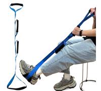 PCVANLEY 100CM Blue Leg and Foot Lifter with Hand and Foot Loop Padding, Suitable for The Elderly, Disabled Persons and Patients Recovering from Surgery to Lift Legs and Support Rehabilitation