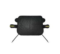 PCVBMLAUT Windscreen Snow Cover, 70.7x 54.7 inch 5 Layers Car Windshield Cover for Frost and Snow Waterproof Windproof with Side Mirror Covers for Cars SUVs Trucks, Winter Car Accessories (Black)