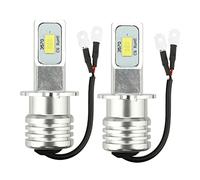 Pcwncvxa 2X H3 Super Bright -LED Headlight Kit 100W 10000LM Fog DRL Bulbs 6000K White