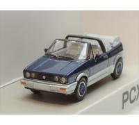 Pcx870311 by Brekina Volkswagen Golf Cabrio 1987-1993 Blue Silver Scale H0 1:87