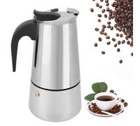 PCXWTLN 300ml Moka Pot - Stainless Steel Coffee Pot Espresso Pot, Multi-Layer Filtering Coffee Pots Stovetop Coffee Makers, Holds 6 Cups, for Office Home Travel Coffee Lovers