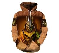 PCYFBEKL Ancient Egypt Eye of Horus Egyptian Symbol 3D Print Hoodies Men's Hooded Sweatshirts Harajuku Pullover Tracksuit Coat Clothing-3XL