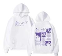 PCYFBEKL Yes And Ariana Grande Print Hoodie Men Women Retro Aesthetic Fashion Sweatshirt Casual Pullover Oversized Trendy Streetwear