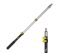 PD 1.5-to-3 Foot (46 cm-to-91 cm) Telescopic Extension Pole, Multi-Purpose Paint Roller Extension, EZ-Lock Mechanism | Lightweight Aluminum Handle | Threaded Pole for Window Squeegee, Feather Duster