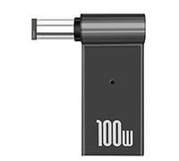 PD 100W Laptop Power Charger Supply Adapter Connector USB Type-C Female to DC Male Jack Plug Converter Replacement for Acer Samsung Lenovo (7.4x5.0 For HP)