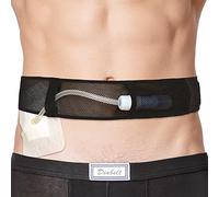 PD Belt Mesh Breathable Peritoneal Dialysis Catheter Accessories Supplies Cath Holder Protector for Stomach Feeding Peg J Tube Gtube Shower Women Men Adults Black