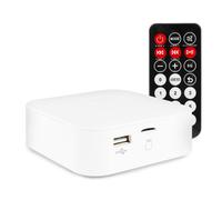 Power Dynamics BT20 Bluetooth Stereo Amplifier - Compact 120W Class-D HiFi Audio Receiver System with USB, SD, Remote Control & Wall Mount for Home, Office & Commercial Sound Setups