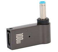 PD Charging Converter, 100W Type C PD Adapter 4.5x3.0mm Aluminum Alloy Shell for Laptop Desktop