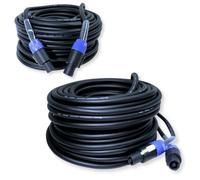 PD Connex 2x CX26-30 Heavy Duty Locking Speaker Cable NL2 to NL2-30m | 10mm jacket, lower resistance than 1.5mm², 2-pole locking connectors