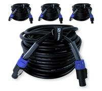 PD Connex 4x CX26-20 Heavy Duty Locking Speaker Cable NL2 to NL2-20m | 10mm jacket, lower resistance than 1.5mm², 2-pole locking connectors