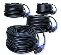 PD Connex 4x CX26-25 Heavy Duty Locking Speaker Cable NL2 to NL2-25m | 10mm jacket, lower resistance than 1.5mm², reduces signal and power loss