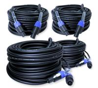 PD Connex 4x CX26-30 Heavy Duty Locking Speaker Cable NL2 to NL2-30m | 10mm jacket, 2-pole twist-lock connectors, coils neatly for gigging