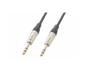 PD Connex 6.3mm Stereo Jack to Jack Signal Cable 3m - Durable Balanced Audio Cable for Studio, DJ & Home Equipment, Metal Connectors, Flexible Cable, Cable Tie Included