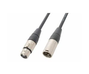 PD Connex CX100-30 DMX Lighting Cable 3-Pin XLR Male to Female Lead, Professional Shielded DMX Cable, Flexible Wiring with Cable Tie for DJ & Stage Use, 30 Metres