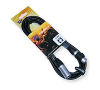PD Connex CX109-3 DMX Lighting Cable, 5-Pin XLR Connectors, IP65 Waterproof Outdoor Flexible DMX Cable for Stage, Studio & Events, 3m, Black