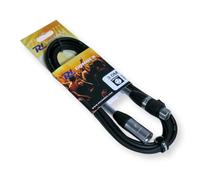 PD Connex CX109-6 Outdooor IP65 5-Pin DMX Lighting Cable - 6m | 120 ohm, flexible 6mm PVC jacket, metal connectors, cable tie included