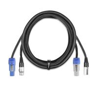PD Connex CX11-2 Powercon Cable, 2m Combi Cable with Powerconnector AB & 5-Pin XLR, IP65-Rated for Professional DMX & Power Transmission, Lighting Cord for Stage & Event Setup