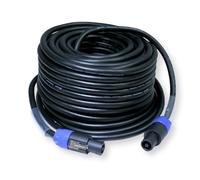 PD Connex CX26-25 Heavy Duty Locking Speaker Cable NL2 to NL2 - 25m | Twist-lock connectors, 10mm outer diameter, flexible PVC jacket, cable tie included
