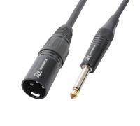 Power Dynamics PD Connex CX38-3 Professional Audio Cable 3m - XLR Male to 6.35mm Mono Jack for Microphones, Instruments, DJ Equipment, Studio & Stage Applications